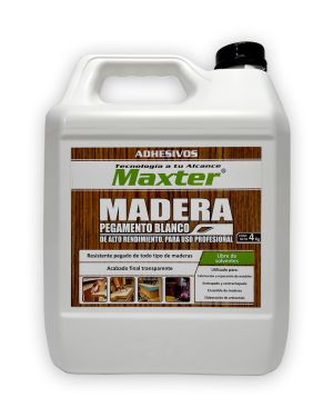 Maxter Madera Blanco Pegamento de Carpintería 4Kg